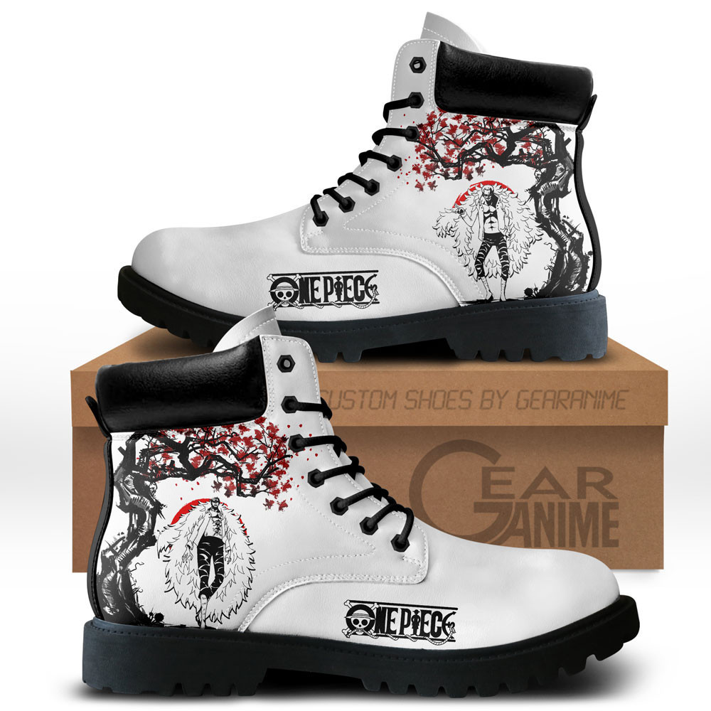 Donquixote Doflamingo Custom Anime Combat Boots NTT071