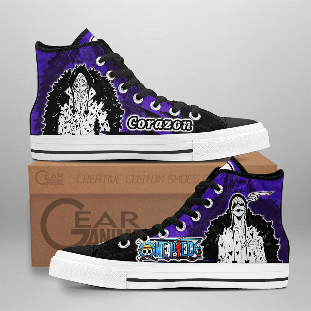 Donquixote Rosinante Custom Anime High-Top Canvas Shoes