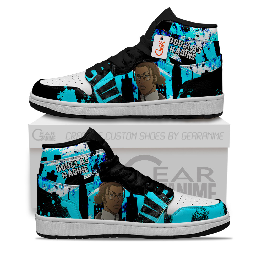 Douglas Hadine Custom Anime High-Top Leather Sneakers