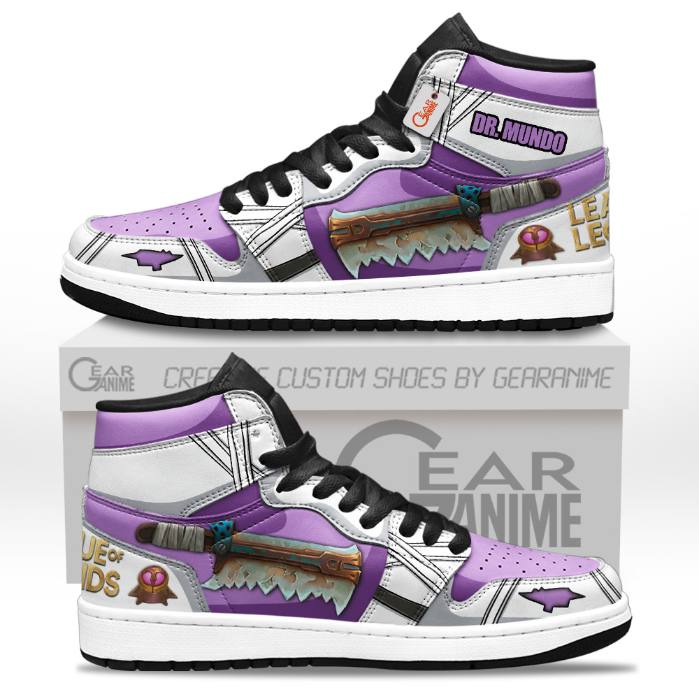 Dr. Mundo Custom Gaming High-Top Leather Sneakers LOL Custom Name