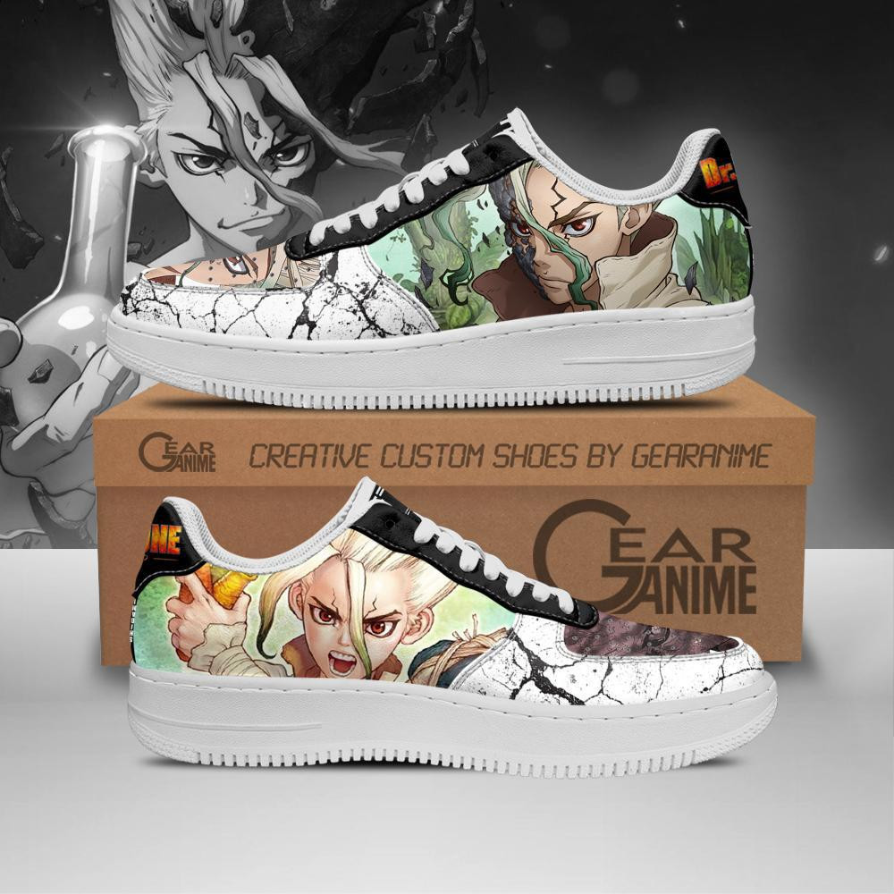 Dr. Stone Senku Ishigami Custom Anime Low-Top Leather Sneakers