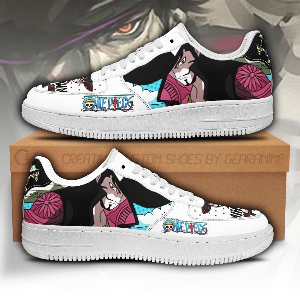 Dracule Mihawk Custom Anime Low-Top Leather Sneakers