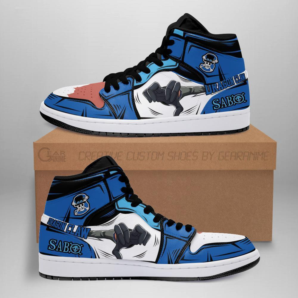 Dragon Claw Sabo Custom Anime High-Top Leather Sneakers