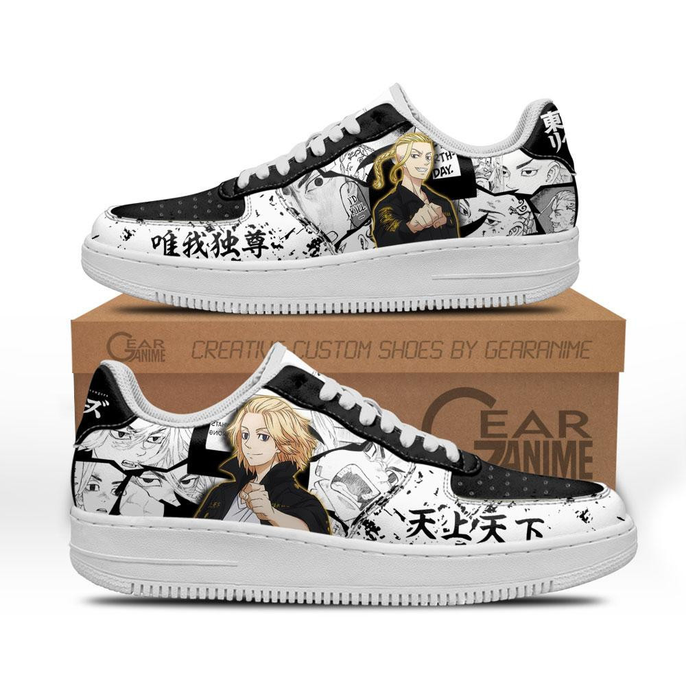 Draken And Mikey Custom Anime Low-Top Leather Sneakers