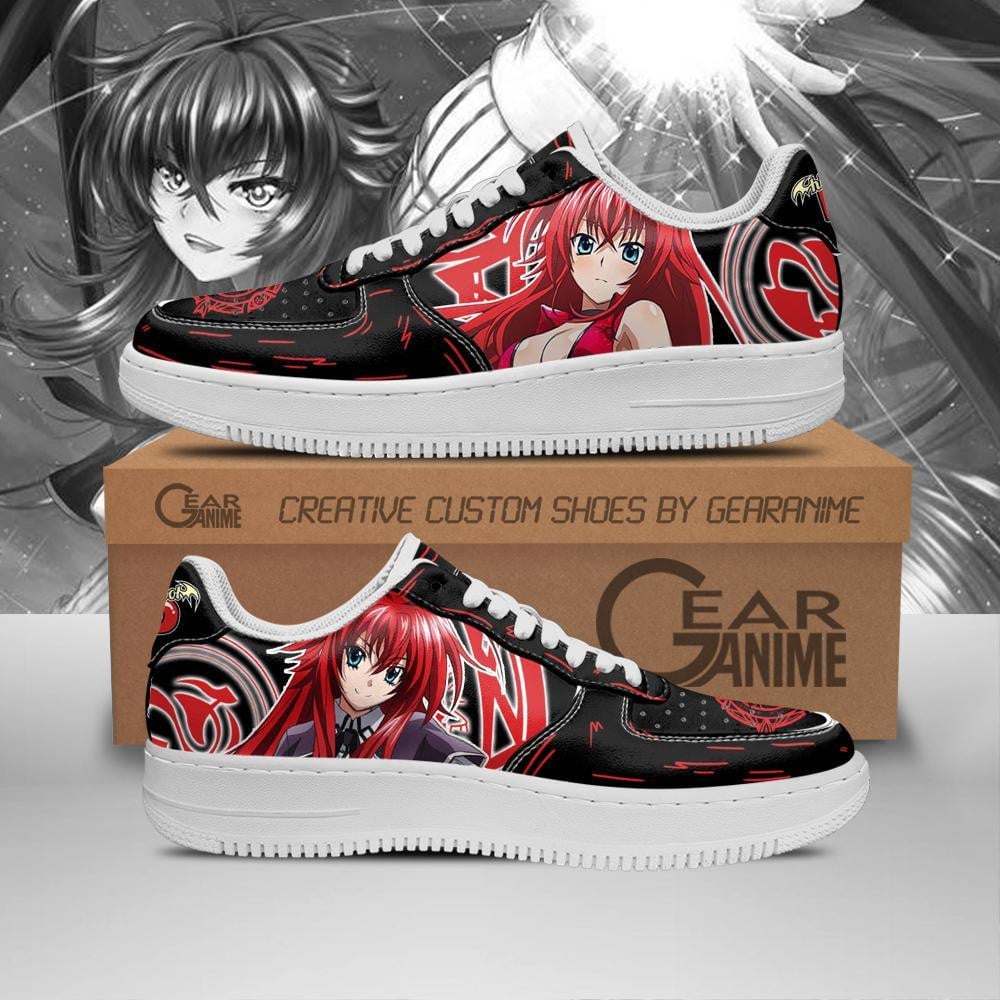 DxD Rias Custom Anime Low-Top Leather Sneakers