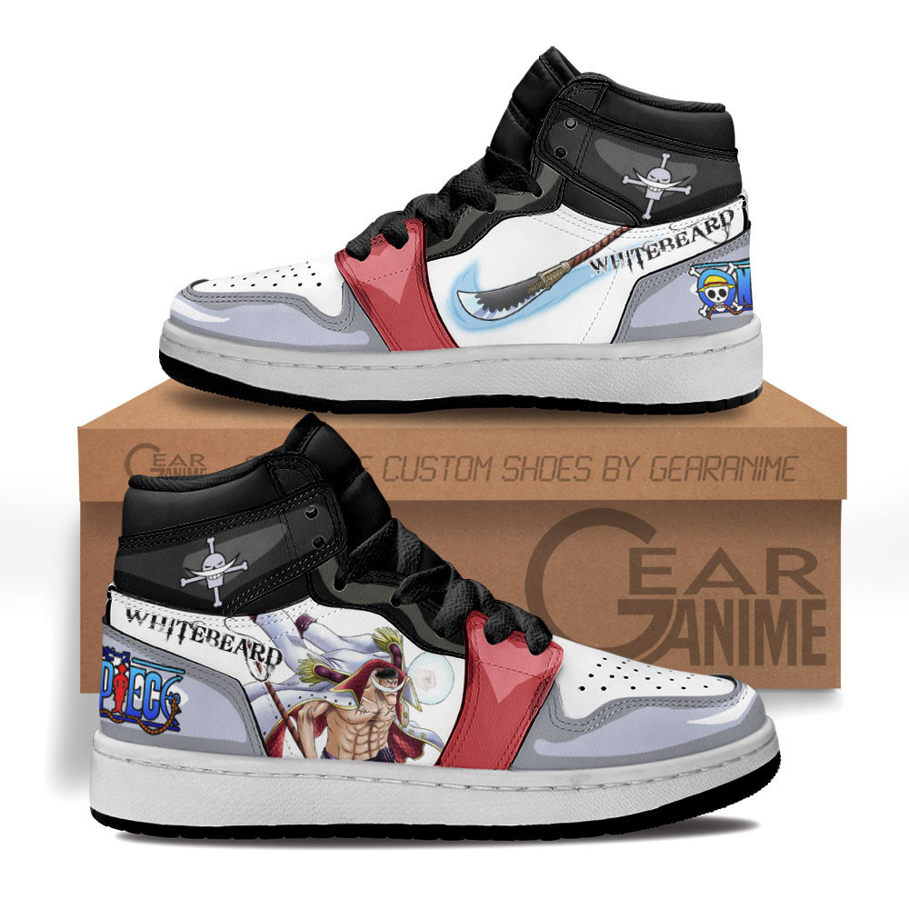 Edward Newgate Custom Anime Kids High-Top Leather Sneakers