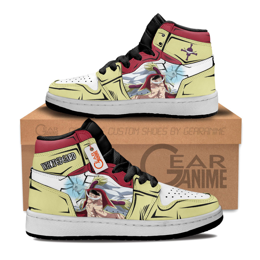 Edward Newgate Custom Anime Kids High-Top Leather Sneakers Personalized