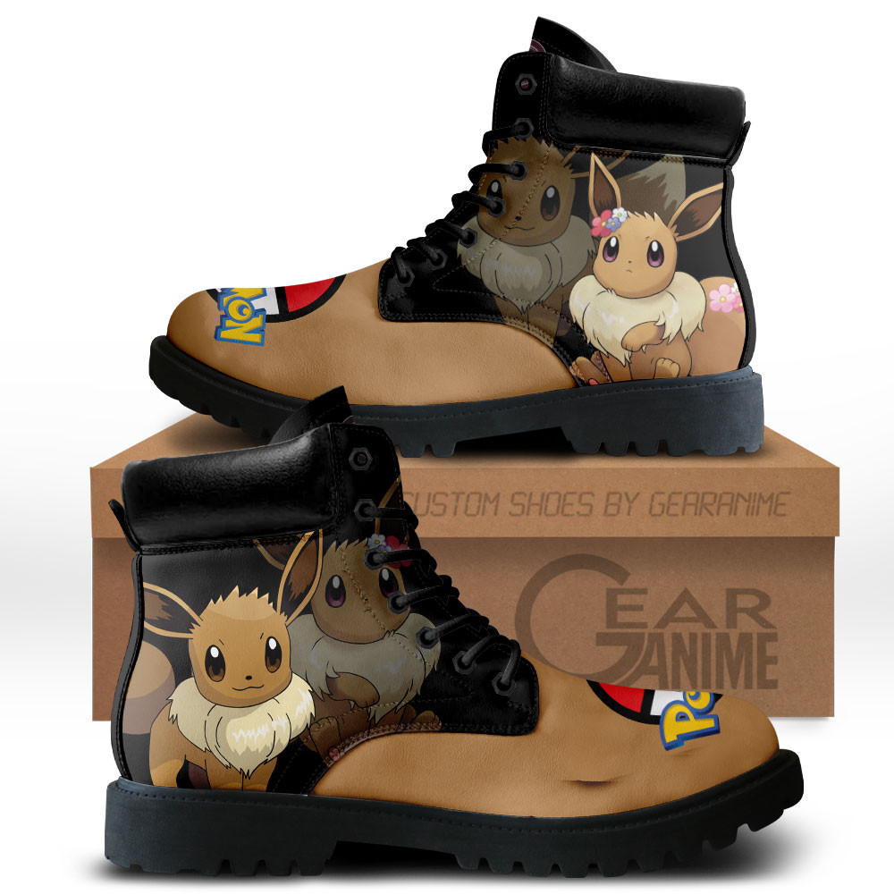 Eevee Custom Anime Combat Boots MV0512