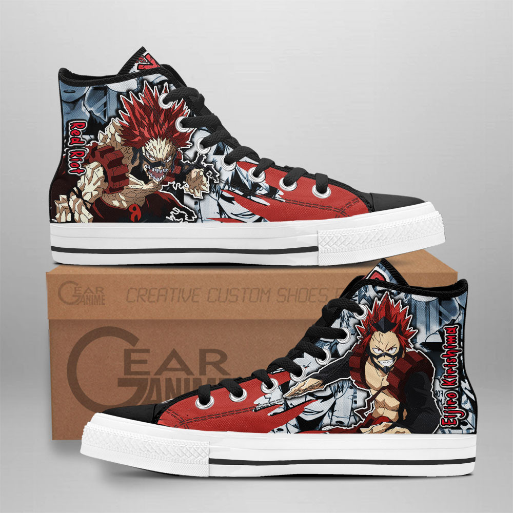 Eijiro Kirishima Custom Anime High-Top Canvas Shoes NTT291