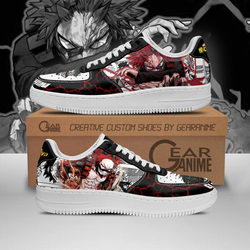 Eijiro Kirishima Custom Anime Low-Top Leather Sneakers