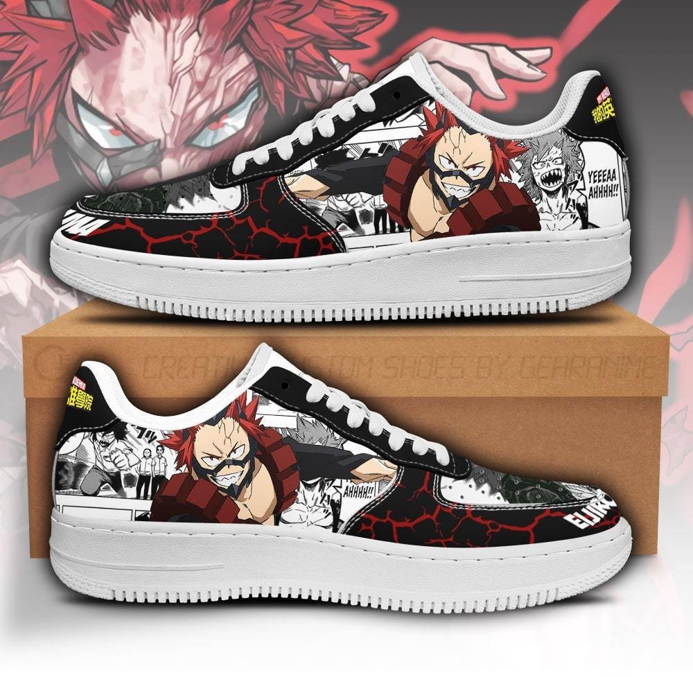 Eijirou Kirishima Custom Anime Low-Top Leather Sneakers
