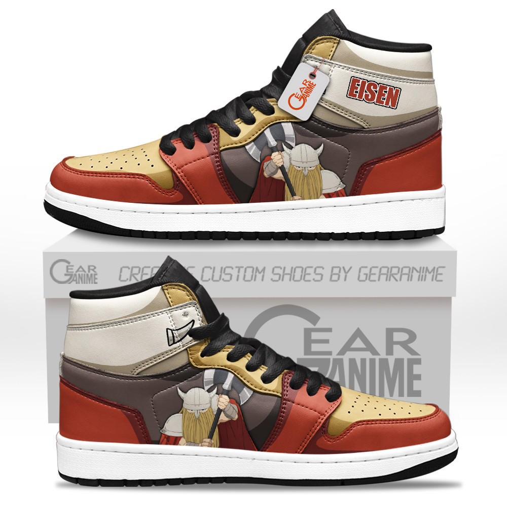 Eisen Custom Anime High-Top Leather Sneakers