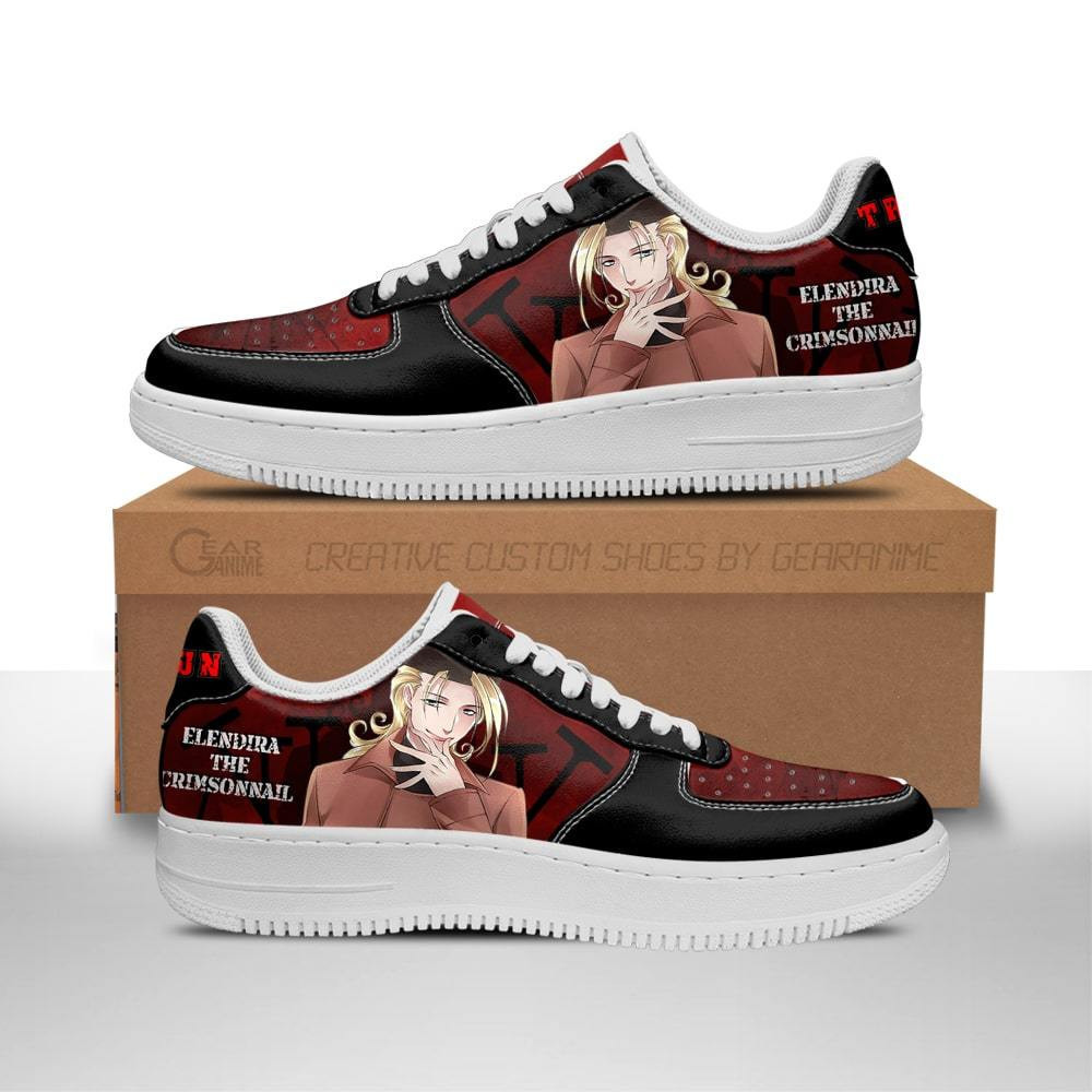 Elendira the Crimsonnail Custom Anime Low-Top Leather Sneakers