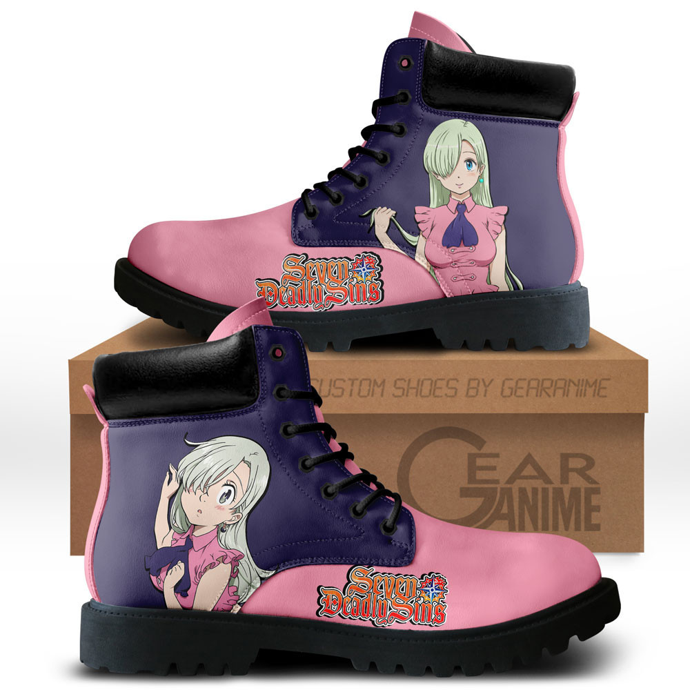 Elizabeth Liones Custom Anime Combat Boots NTT111