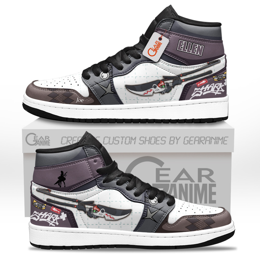 Ellen Joe Custom Gaming High-Top Leather Sneakers Zenless Zone Zero Shoes