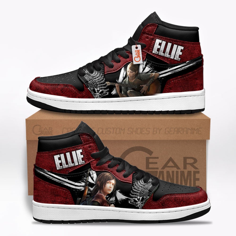 Ellie Williams Custom Gaming High-Top Leather Sneakers The Last Of Us