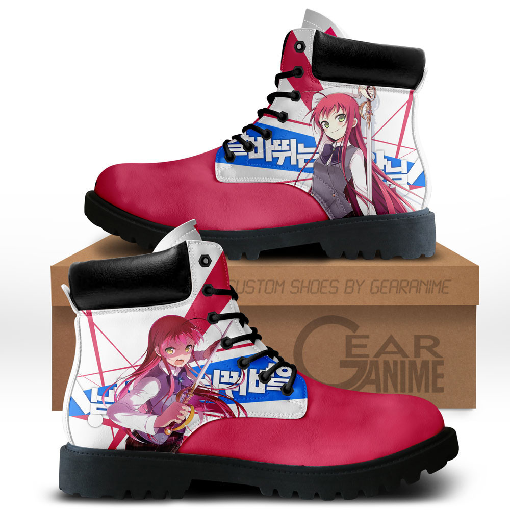Emi Yusa Custom Anime Combat Boots NTT071
