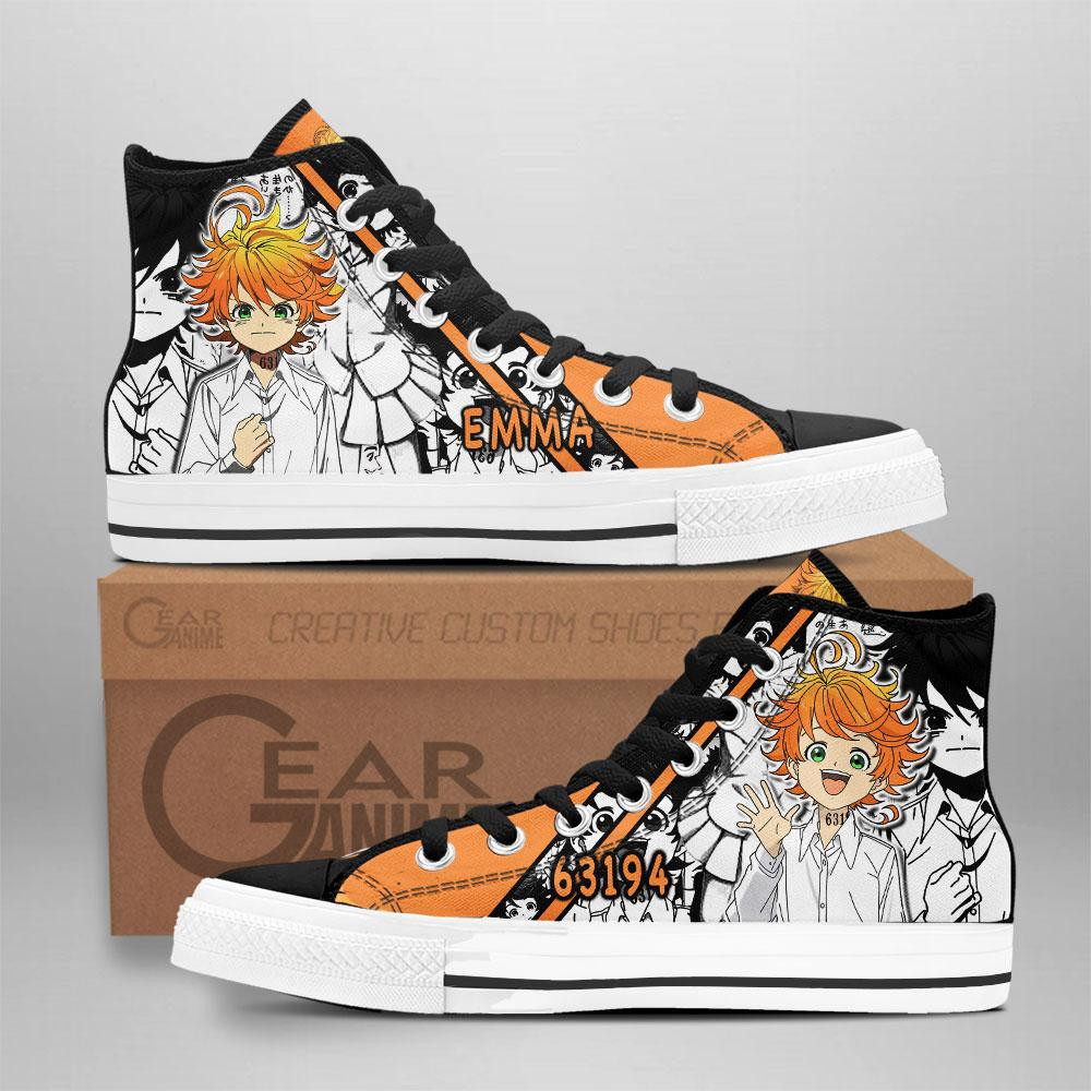 Emma Custom Anime High-Top Canvas Shoes NTT132