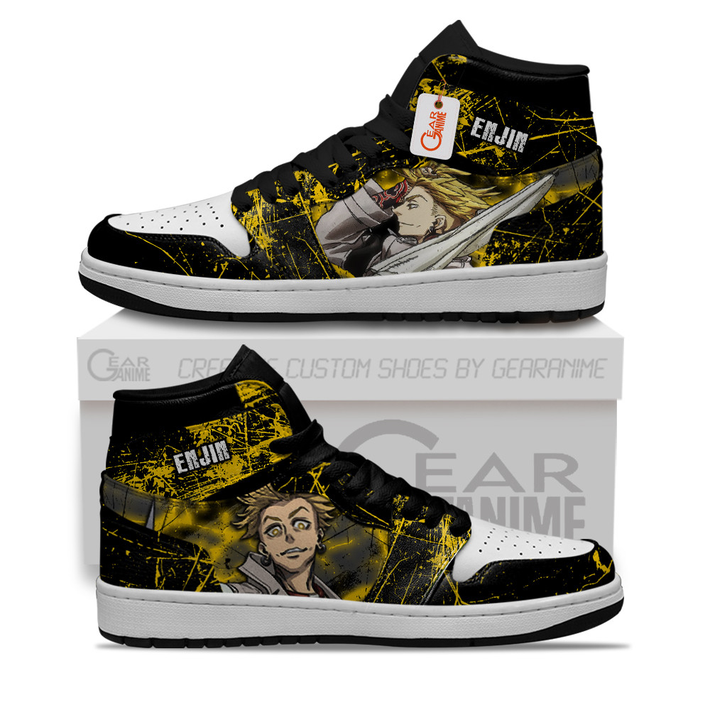 Enjin Custom Anime High-Top Leather Sneakers