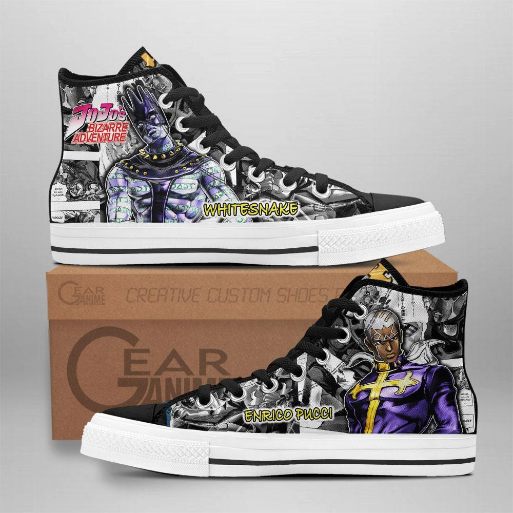 Enrico Pucci Custom Anime High-Top Canvas Shoes NTT111