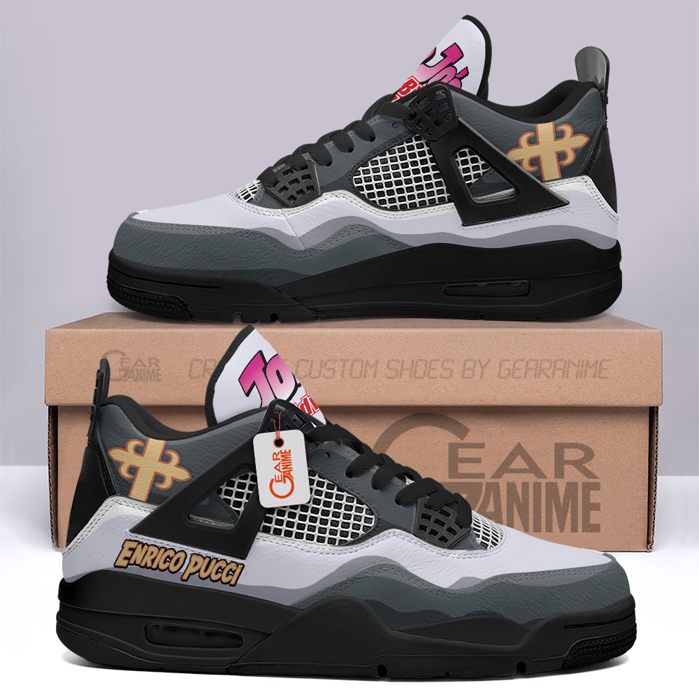 Enrico Pucci Retro 4 Leather Sneakers Custom Name