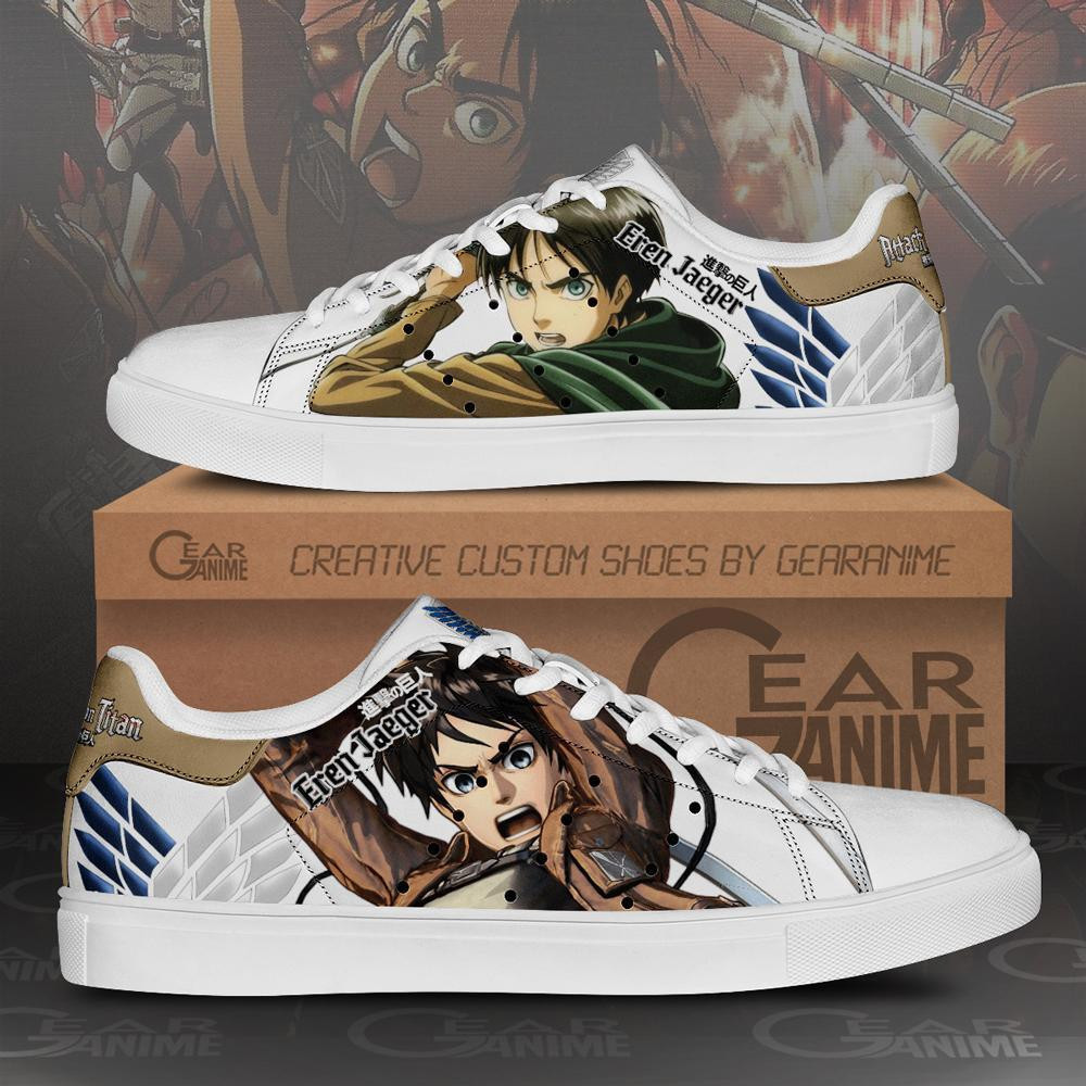 Eren Yeager Custom Anime Classic Court Shoes