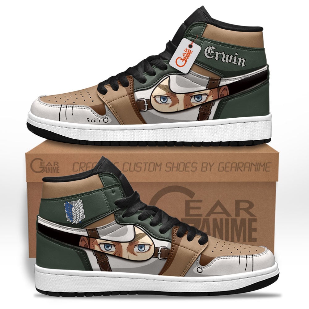 Erwin Smith High-Top Leather Sneakers Custom Name