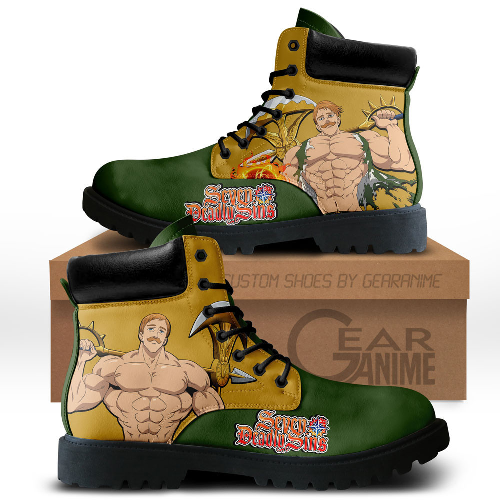 Escanor Custom Anime Combat Boots NTT111