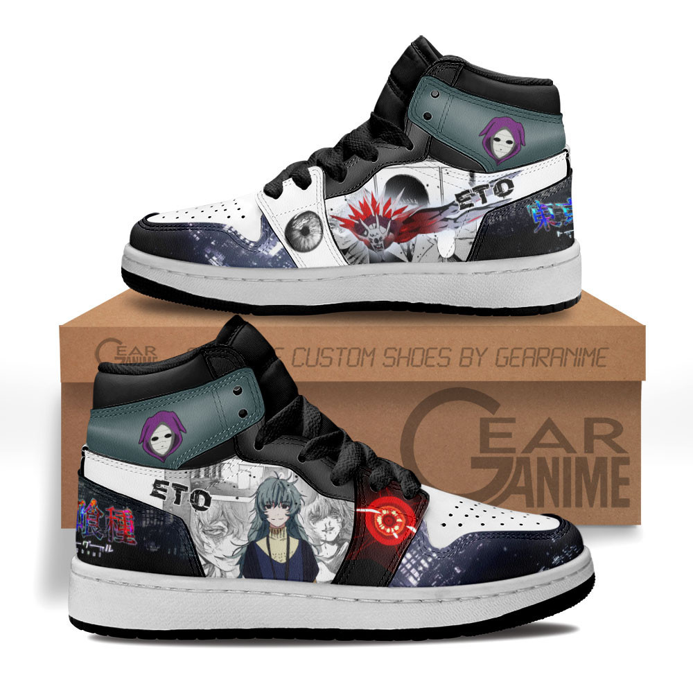 Eto Custom Anime Kids High-Top Leather Sneakers MV2802