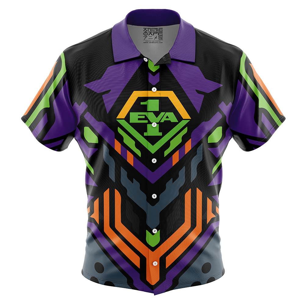 Eva 01 Button Up Hawaiian Shirt