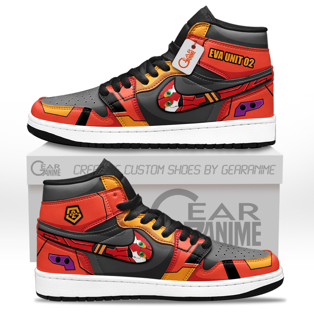 Eva Unit-02 High-Top Leather Sneakers Custom Name