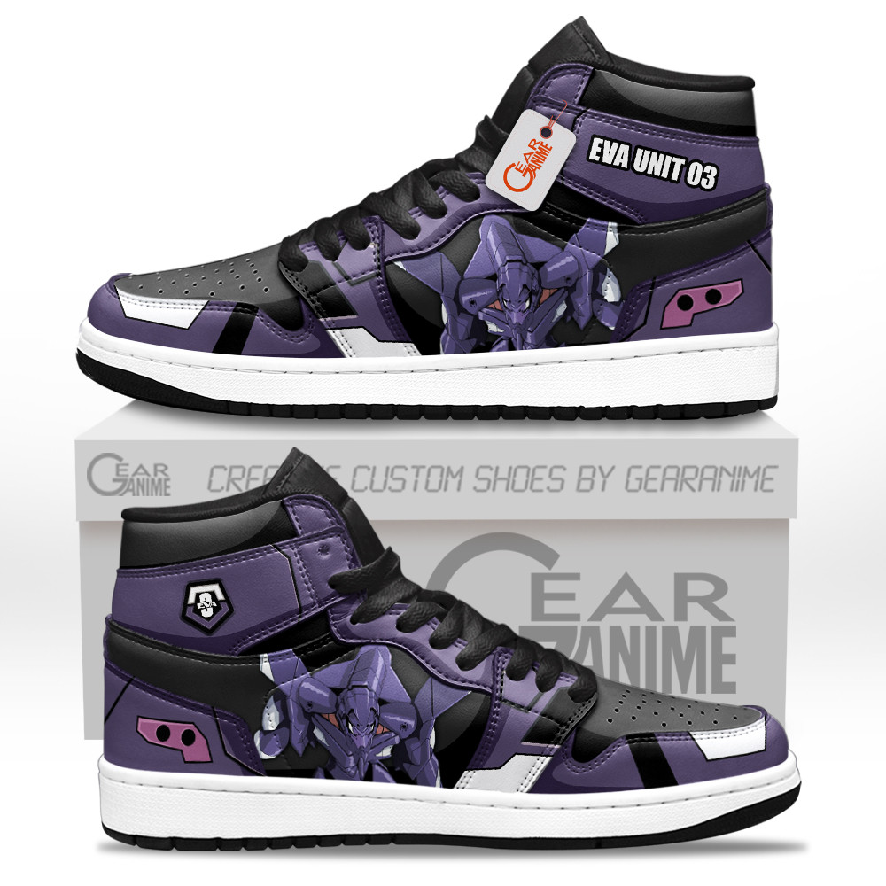 Eva Unit-03 High-Top Leather Sneakers Character Custom Name