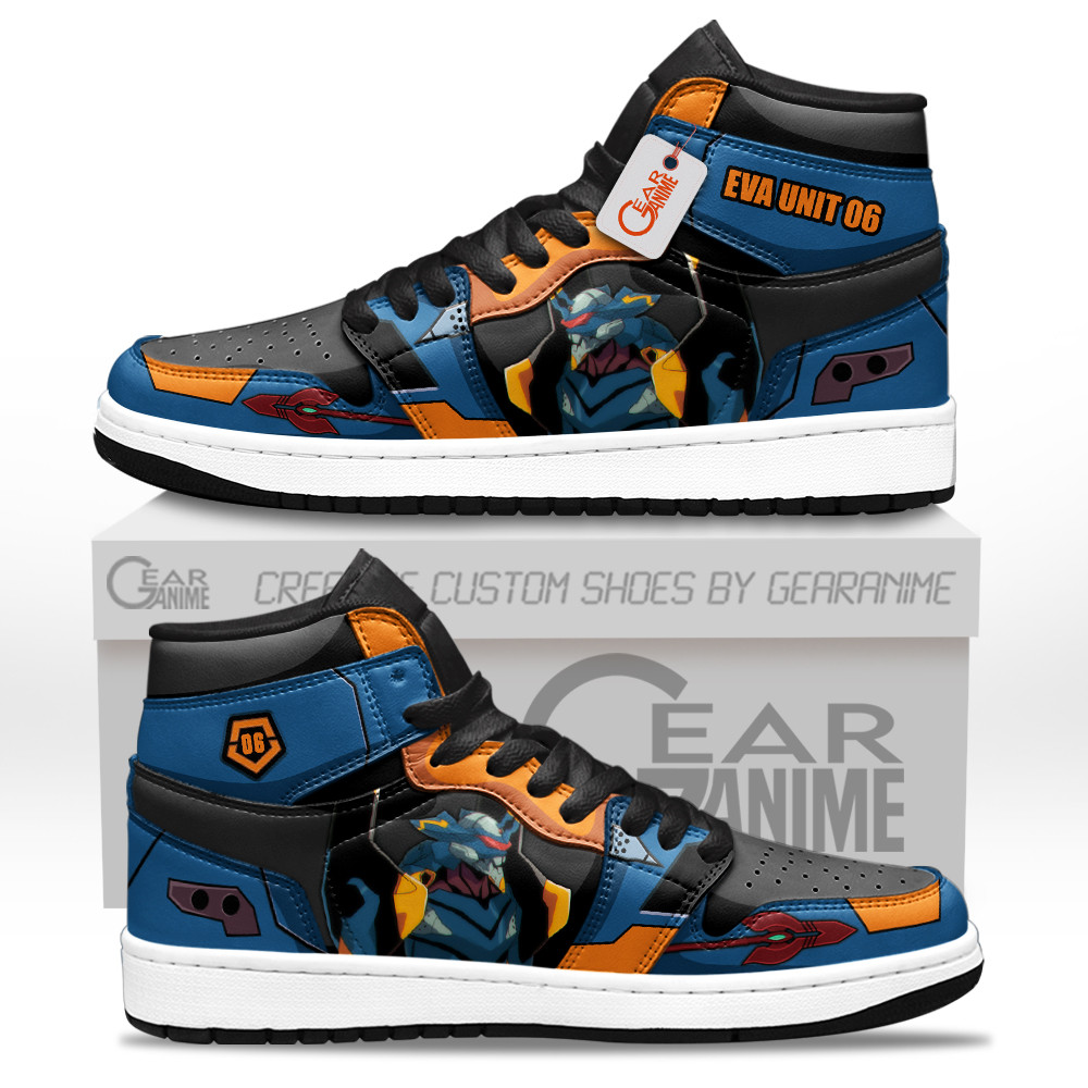 Eva Unit-06 High-Top Leather Sneakers Custom Name