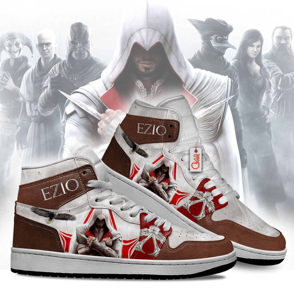 Ezio Auditore Custom Gaming High-Top Leather Sneakers
