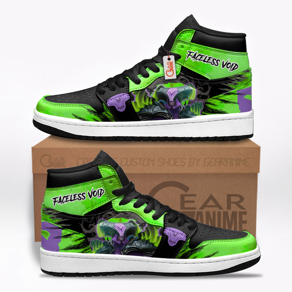 Faceless Void Custom Gaming High-Top Leather Sneakers For Dota 2 Fans