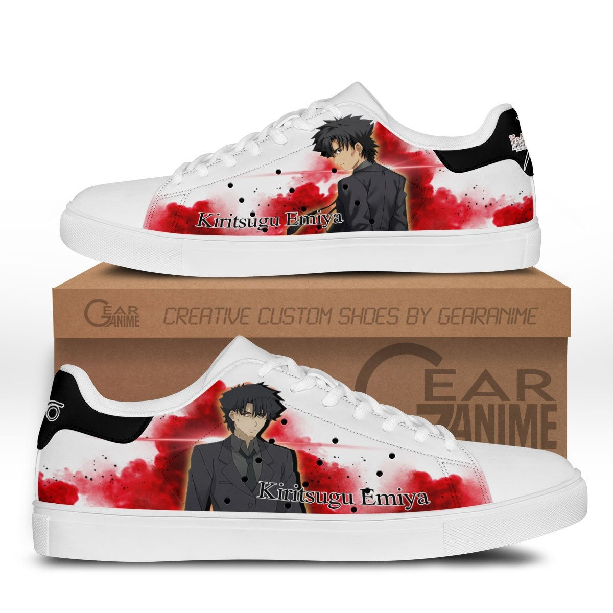 Fate Zero Kiritsugu Emiya Custom Anime Classic Court Shoes