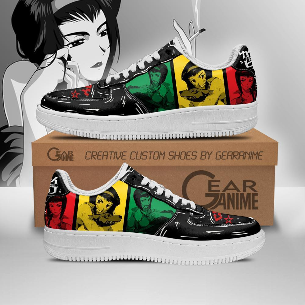 Faye Valentine Custom Anime Low-Top Leather Sneakers