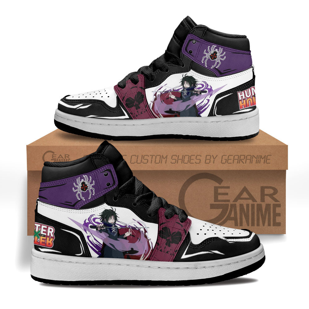 Feitan Portor Custom Anime Kids High-Top Leather Sneakers