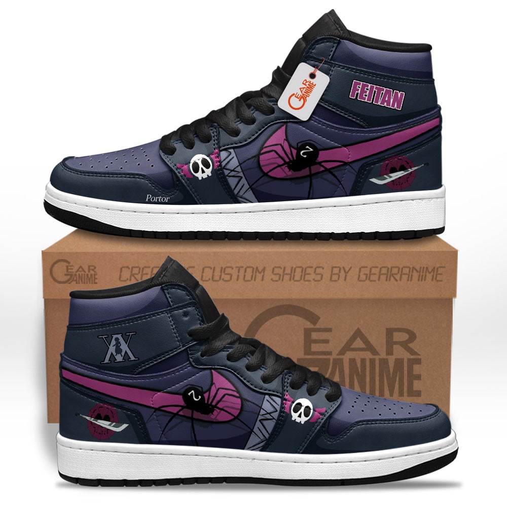 Feitan Portor High-Top Leather Sneakers Custom Name
