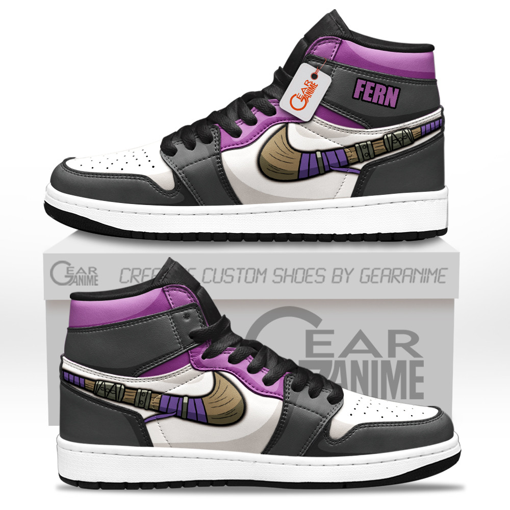 Fern Custom Anime High-Top Leather Sneakers
