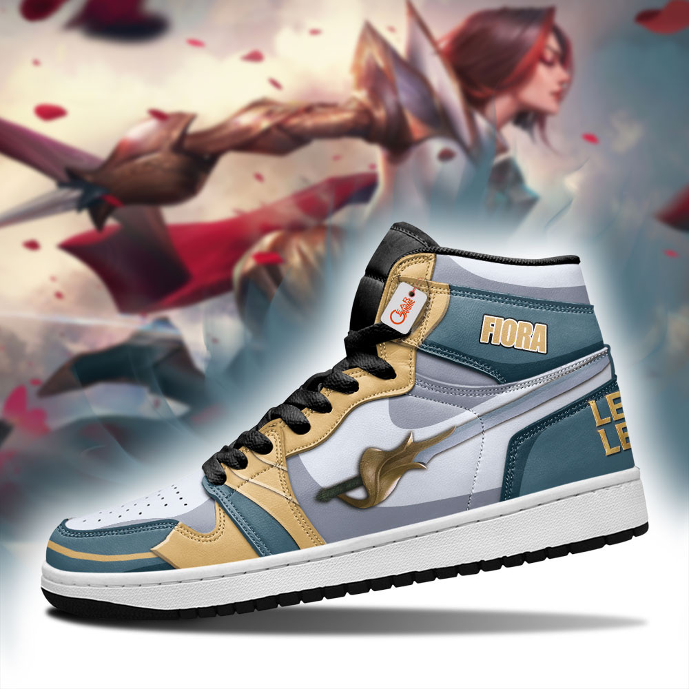 Fiora Custom Gaming High-Top Leather Sneakers LOL Custom Name