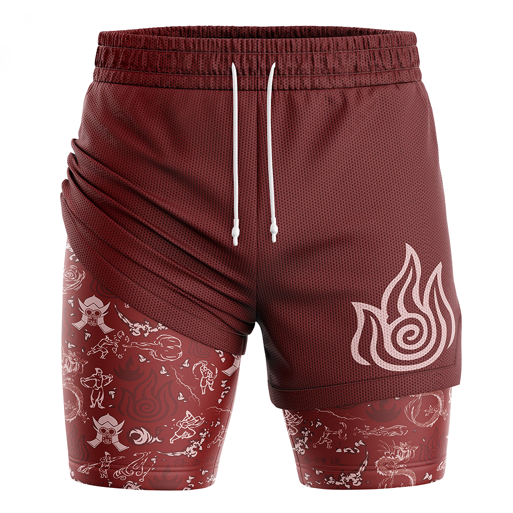 Fire Nation Avatar The Last Airbender 2-in-1 Performance Shorts