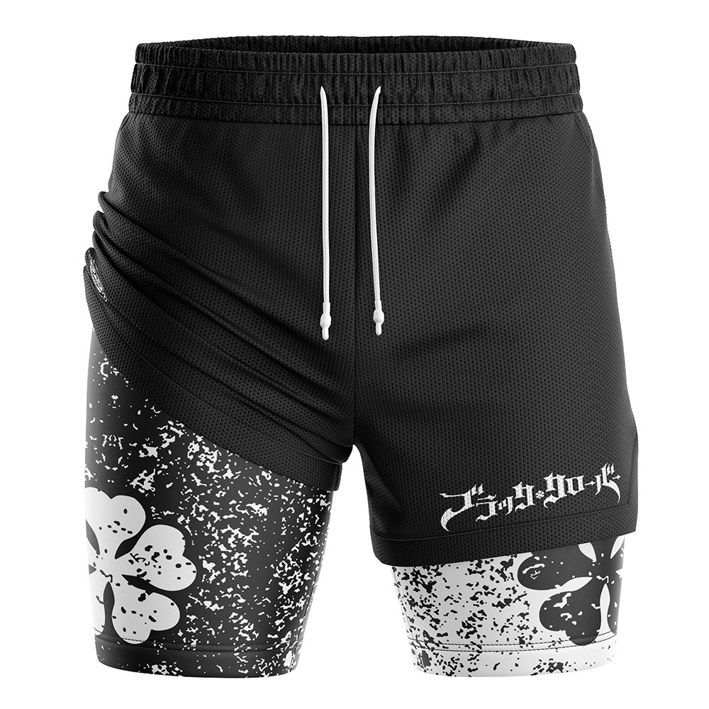 Five Leaf Clover Black Clover 2-in-1 Performance Shorts