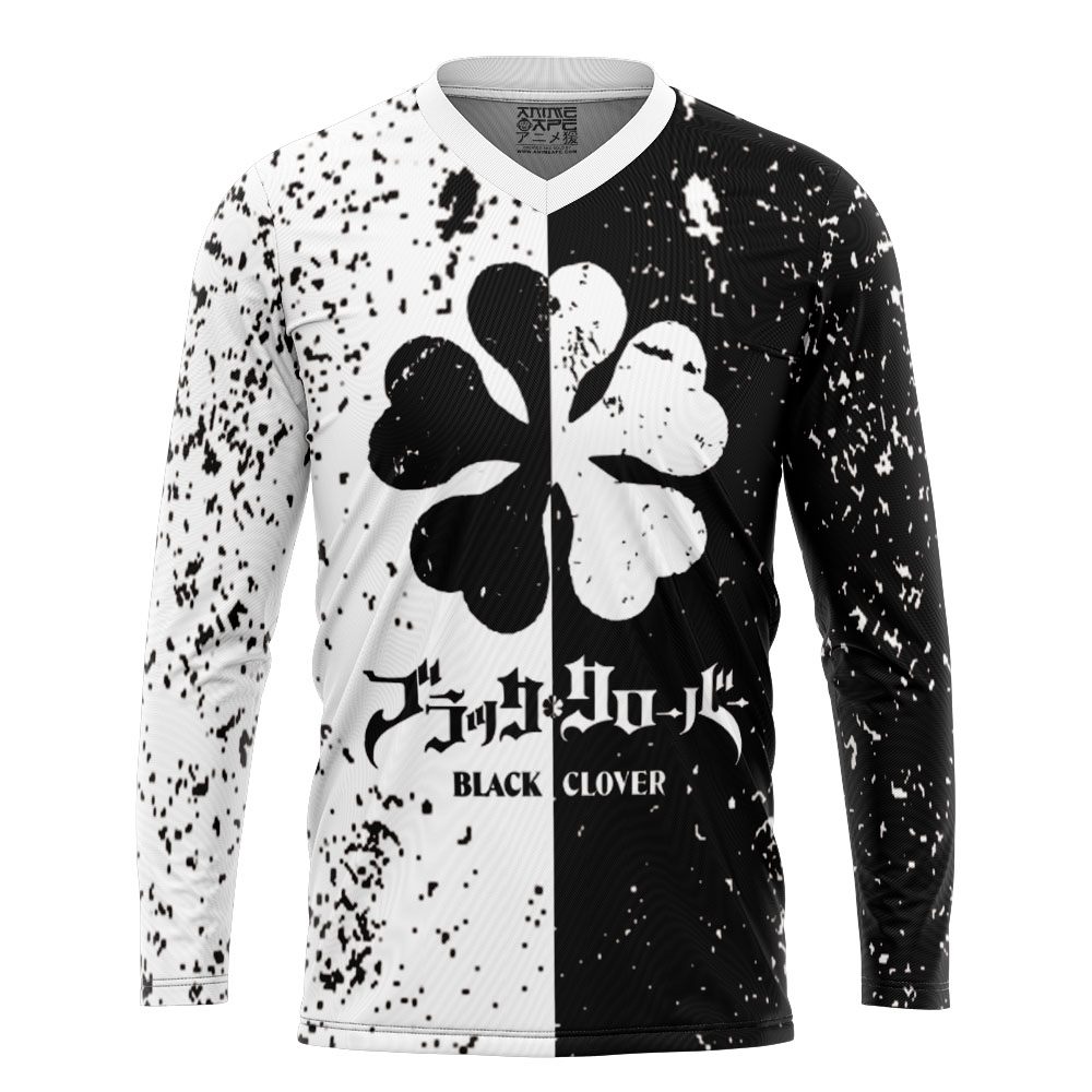 Five Leaf Clover Black Clover Hockey Jersey