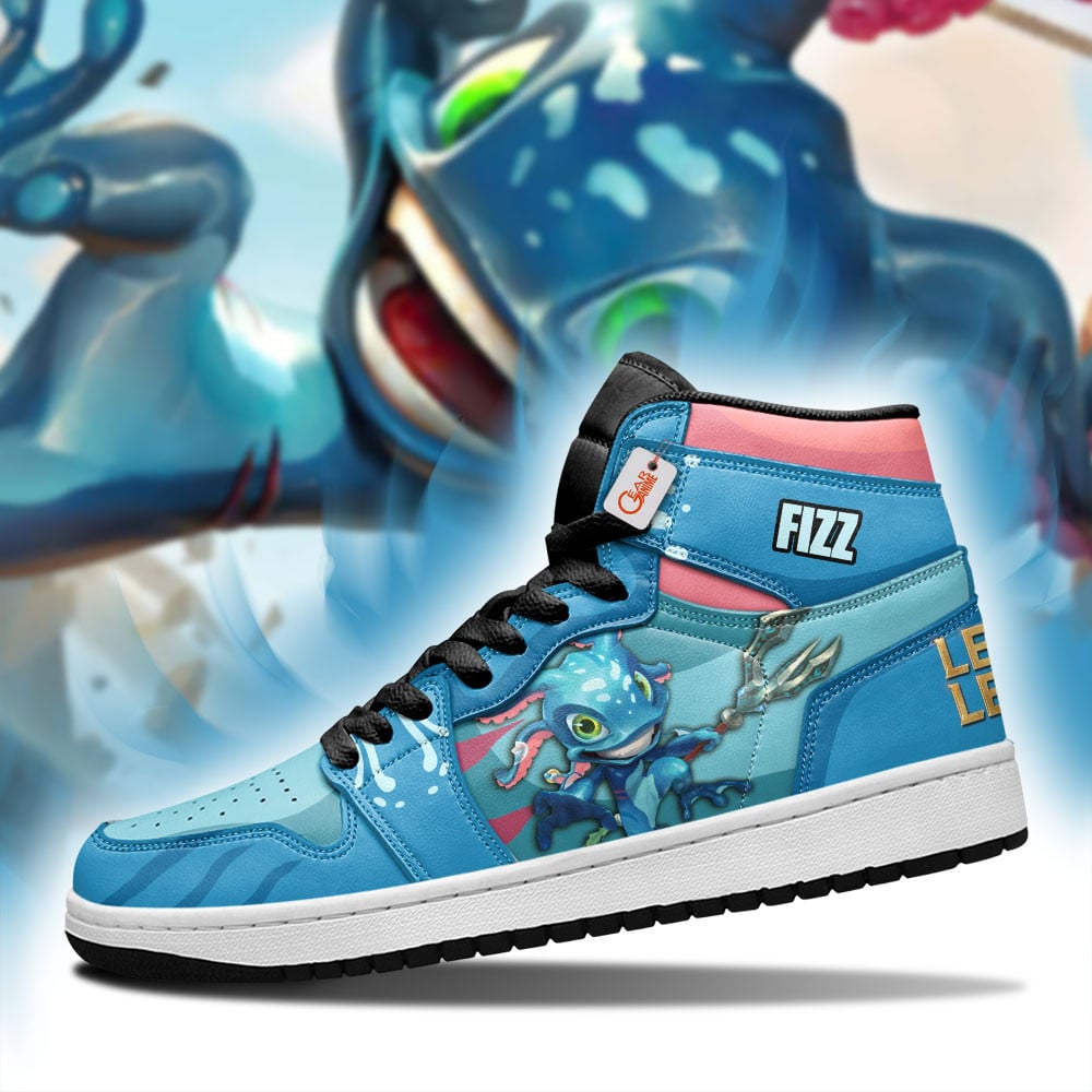 Fizz Custom Gaming High-Top Leather Sneakers LOL Custom Name