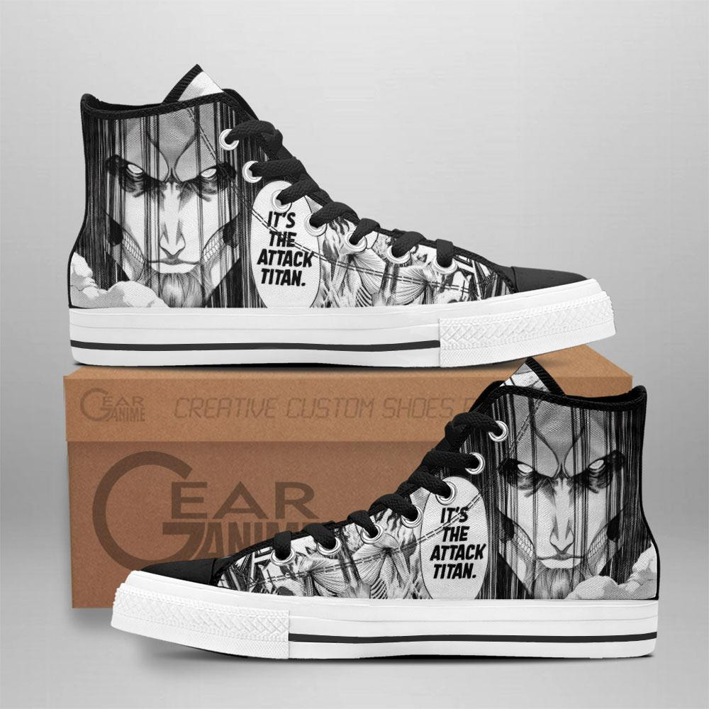 Founding Titan Custom Anime High-Top Canvas Shoes TT2508