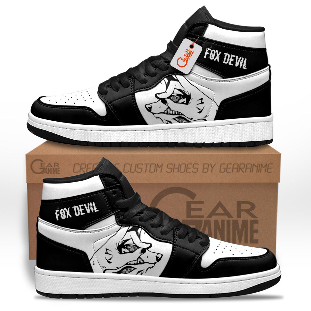 Fox Devil Custom Anime High-Top Leather Sneakers