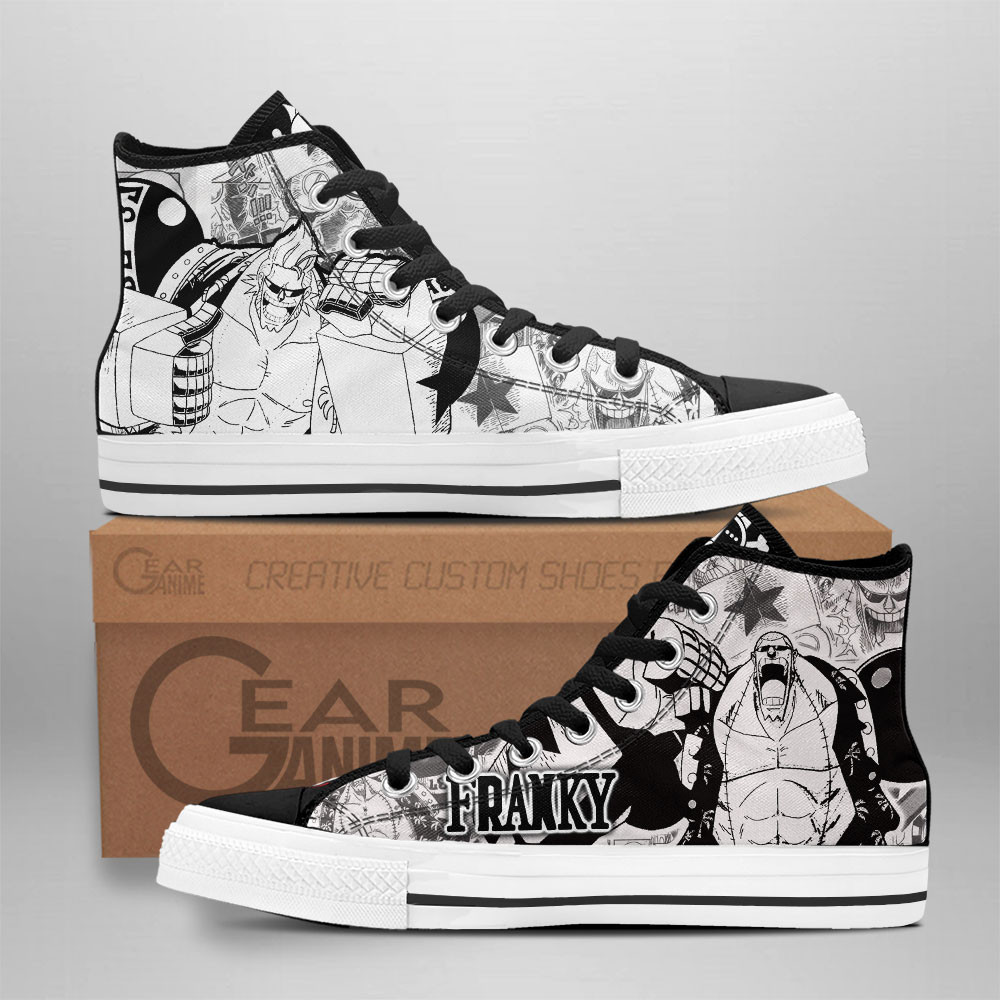 Franky Custom Anime High-Top Canvas Shoes
