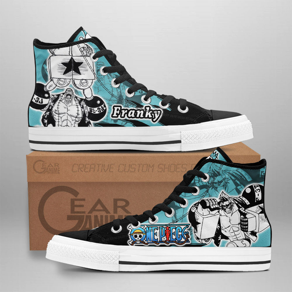 Franky Custom Anime High-Top Canvas Shoes
