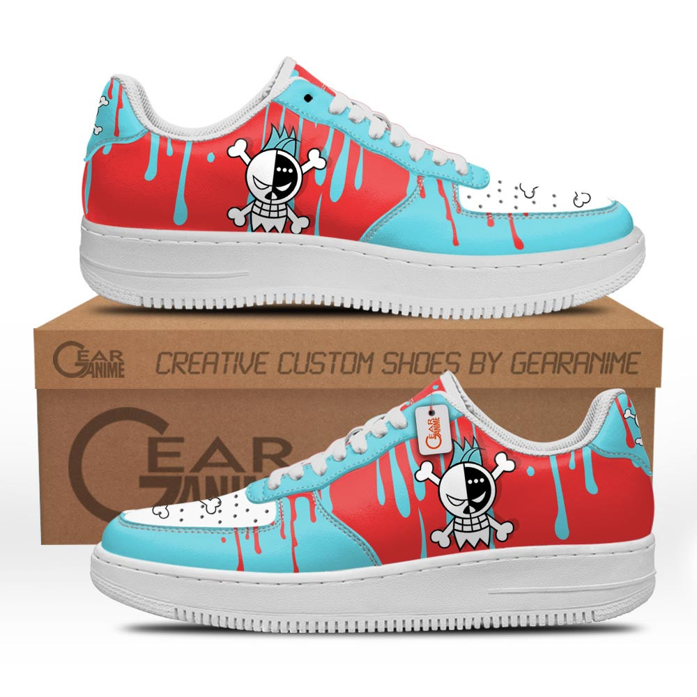 Franky Symbol Custom Anime Low-Top Leather Sneakers
